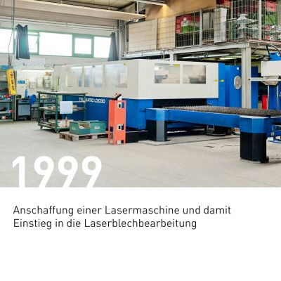 Lasermaschine in Produktionshalle